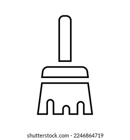 Broom Icon in Line Style