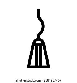 broom icon or logo isolated sign symbol vector illustration - high quality black style vector icons
