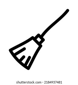 broom icon or logo isolated sign symbol vector illustration - high quality black style vector icons
