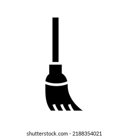 broom icon or logo isolated sign symbol vector illustration - high quality black style vector icons
