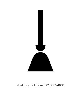 broom icon or logo isolated sign symbol vector illustration - high quality black style vector icons
