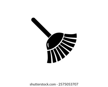 broom icon or logo isolated sign symbol vector illustration - high quality black style vector icons