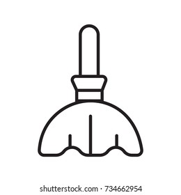 broom icon outline