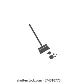 broom icon. sign design