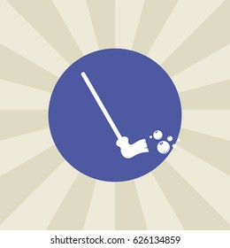 broom icon. sign design. background