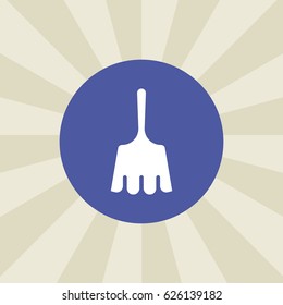 broom icon. sign design. background