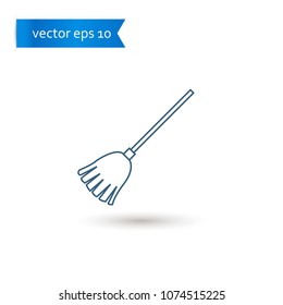broom. broom icon. sign design. Vector EPS 10.