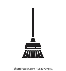 Broom icon. Simple illustration of broom vector icon for web design isolated on white background