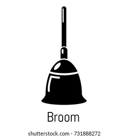 Broom icon. Simple illustration of broom vector icon for web