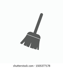 Broom Icon, Swab Vector, Besom Illustration