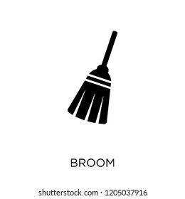 Broom icon. Broom symbol design from Cleaning collection. Simple element vector illustration on white background.