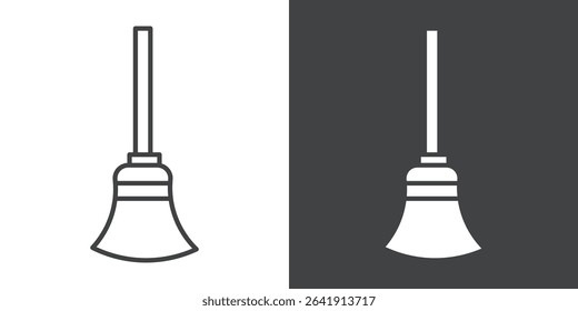 broom icon symbol illustration logo