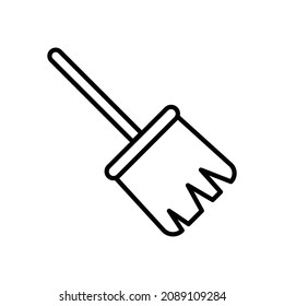 icono de escoba, vector de herramientas, ilustración de limpieza