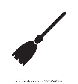 Broom icon in trendy flat style design. Vector graphic illustration. Suitable for website design, logo, app, and ui. EPS 10.