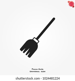 Broom icon vector