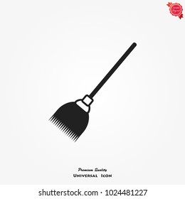 Broom icon vector