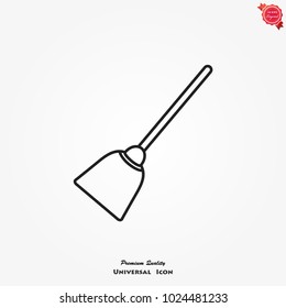 Broom icon vector