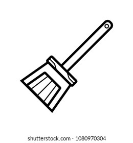 broom icon vector