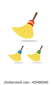 broom icon vector, cleaner symbol