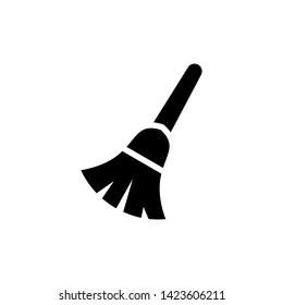 Broom icon vector. Broom cleaning simple vector modern icon design illustration.