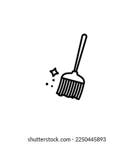 broom icon vector design templates 