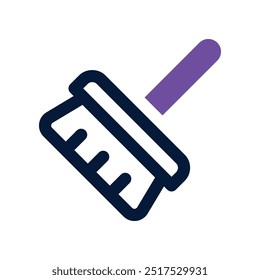 Icono de la escoba. Vector Icono de doble tono para su Sitio web, móvil, presentación y diseño de logotipo.
