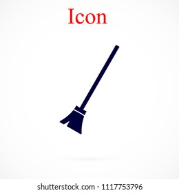 broom icon vector, Vector EPS 10 illustration style