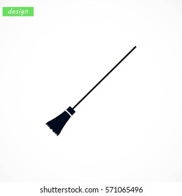 broom icon vector, Vector EPS 10 illustration style