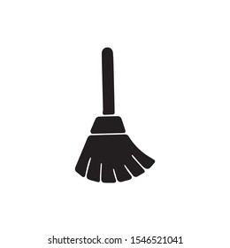 broom icon. vector flat illustration