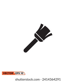 Broom icon vector graphic of template 