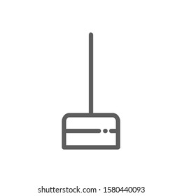 broom icon vector illustration logo template for many purpose. Isolated on white background