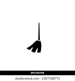 Broom icon vector illustration logo template for many purpose. Isolated on white background.