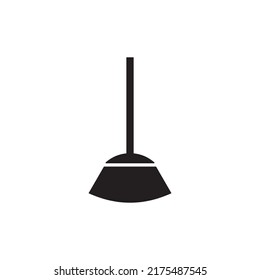 broom icon vector illustration symbol design