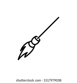 Broom Icon Vector Illustration Template Logo - Eps 10