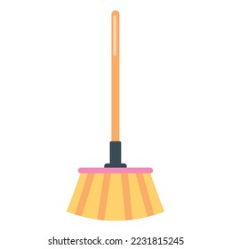 broom icon vector image with white background