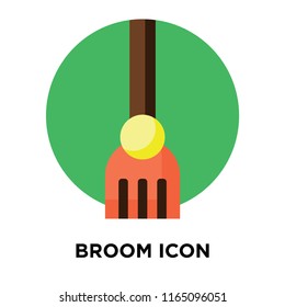 Broom icon vector isolated on white background, Broom transparent sign , colorful symbols