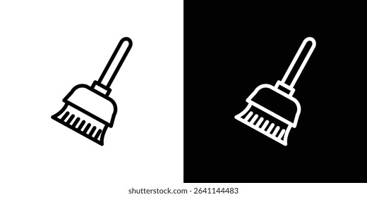 Broom icon vector simple element illustration editable