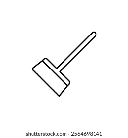 broom icon vector symbol isolated