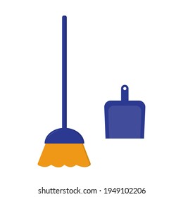 icono de escoba. que pueden utilizarse para diversos diseños, libros, folletos, banners, sitios web, etc. de diseño sencillo.