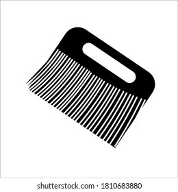 broom icon with white background, can be used on web, social media. cleaning icon. vector illustration