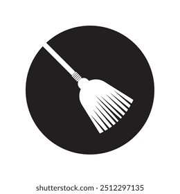 design de símbolo de ícone de ilustração de vassoura