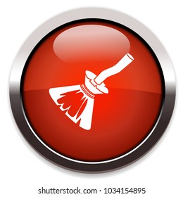 broom isolated vector icon