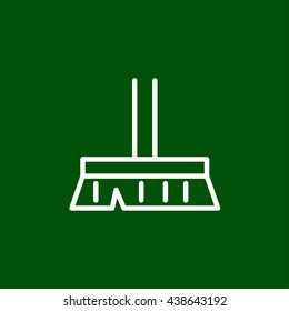 broom line icon