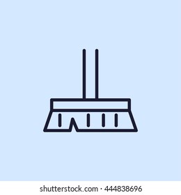 broom line icon