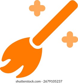broom line style icon design