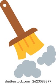 Broom Line vector Icon Design