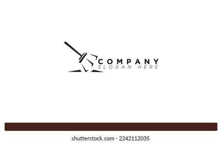 broom Logo For Branding and Company