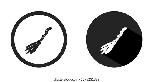 Broom logo. Broom icon vector design black color. Stock vector.