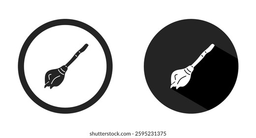 Broom logo. Broom icon vector design black color. Stock vector.