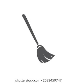 Broom logo vector icon illustration design